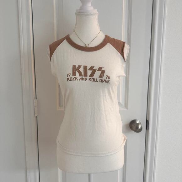 KISS Graphic Tank Women’s Size XXS Rock & Roll - Picture 1 of 4